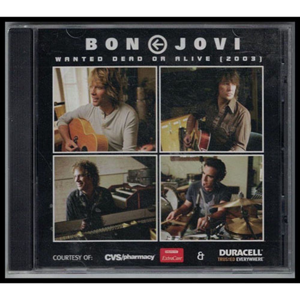 Bon Jovi - Wanted Dead or Alive promo CD single - CVS / Duracell 2003 - new